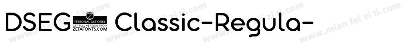 DSEG7 Classic-Regula字体转换
